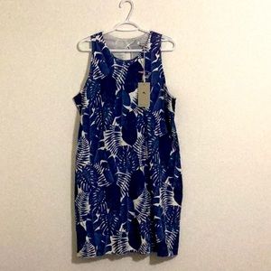 Tommy Bahama/New England Patriots Linen Dress. Size XL